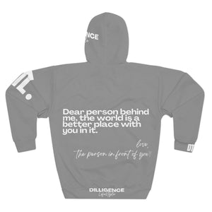 'You Are Enough' Unisex Hoodie - Grey