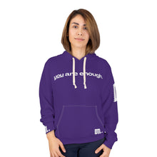 Load image into Gallery viewer, &#39;You Are Enough&#39; Unisex Hoodie - Purple