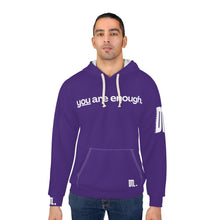 Load image into Gallery viewer, &#39;You Are Enough&#39; Unisex Hoodie - Purple