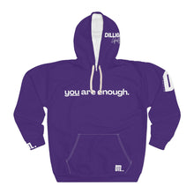 Load image into Gallery viewer, &#39;You Are Enough&#39; Unisex Hoodie - Purple