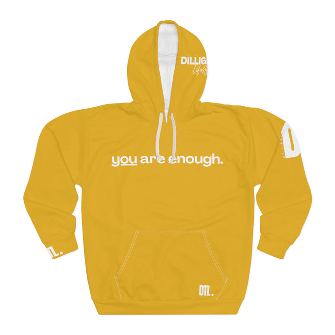 'You Are Enough' Unisex Hoodie - Yellow