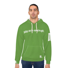 Load image into Gallery viewer, &#39;You Are Enough&#39; Unisex Hoodie - Green