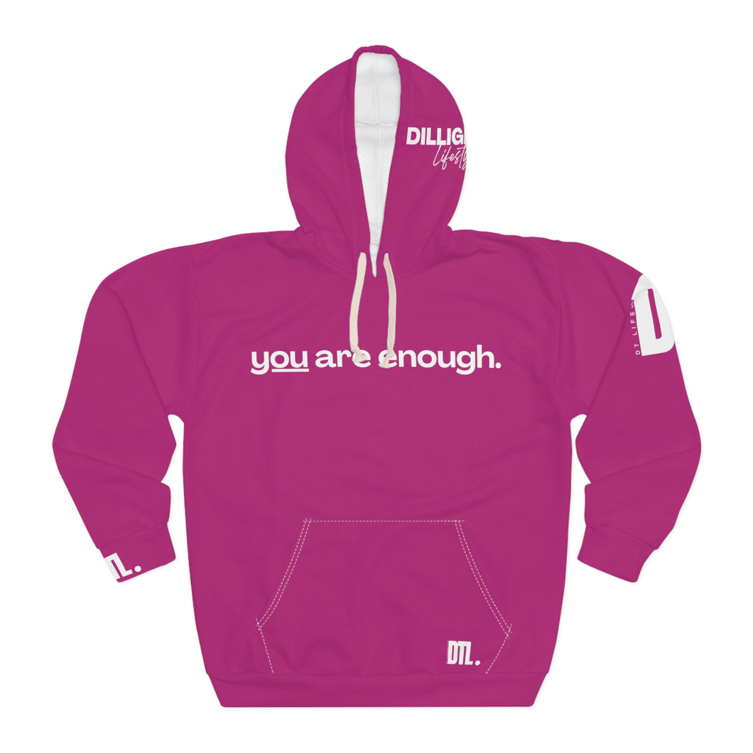 'You Are Enough' Unisex Hoodie - Pink