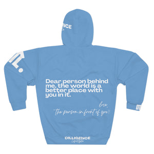 'You Are Enough' Unisex Hoodie - Light Blue