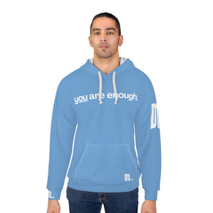 'You Are Enough' Unisex Hoodie - Light Blue