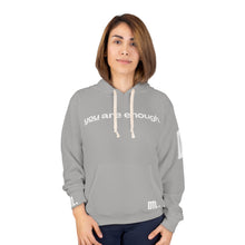 Load image into Gallery viewer, &#39;You Are Enough&#39; Unisex Hoodie - Light Grey