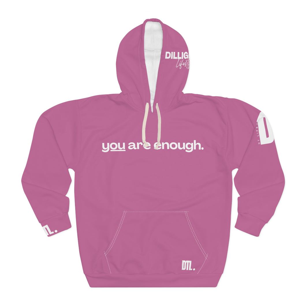 'You Are Enough' Unisex Hoodie - Light Pink