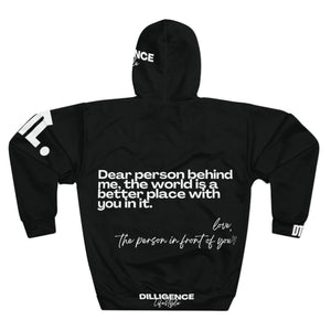 'You Are Enough' Unisex Hoodie - Black