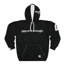 Load image into Gallery viewer, &#39;You Are Enough&#39; Unisex Hoodie - Black