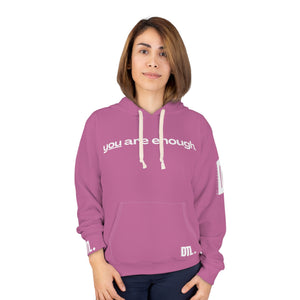 'You Are Enough' Unisex Hoodie - Light Pink